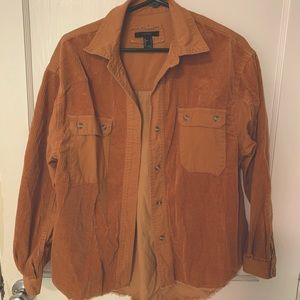 Burnt orange, oversized jacket